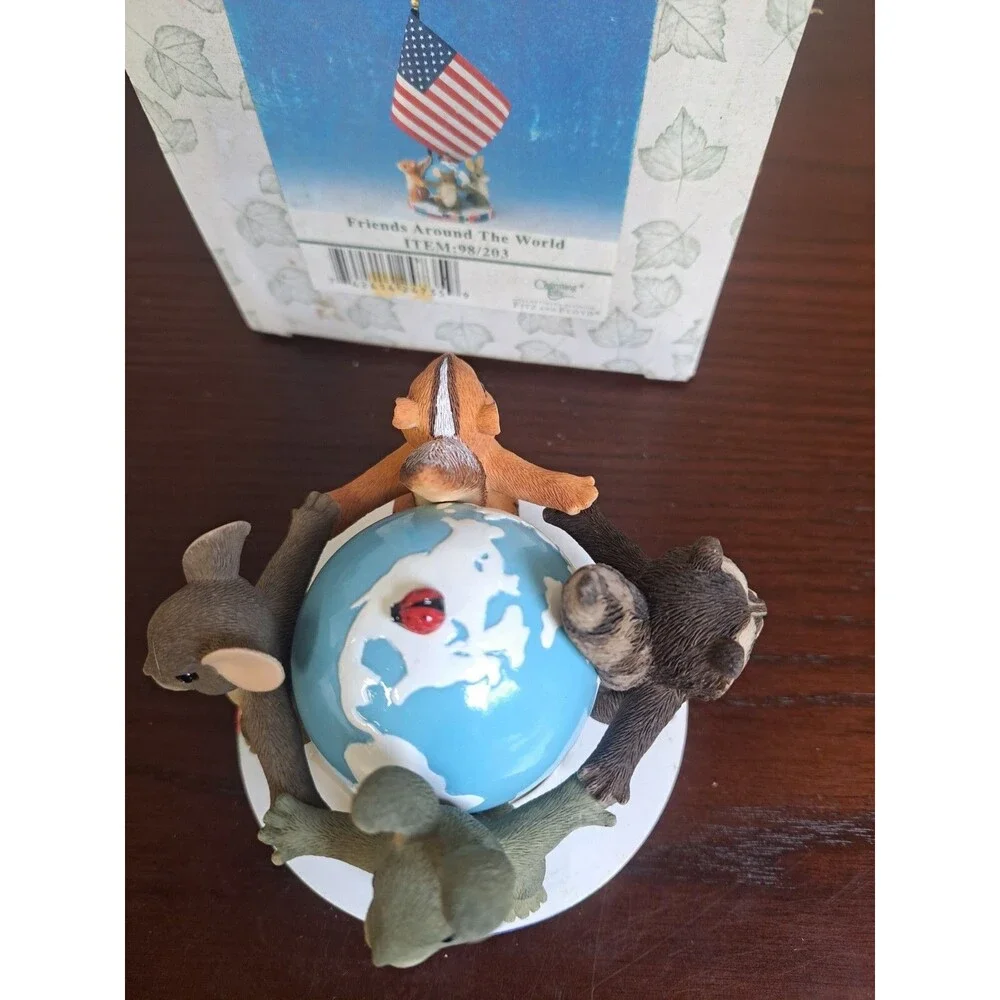 Charming Tails Friends Around The World Limited Edition 1063 Of 5000 Figurine